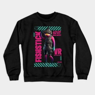 vr fishstick skin Crewneck Sweatshirt